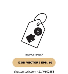 pricing strategy icons  symbol vector elements for infographic web
