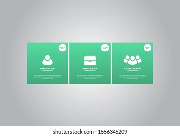 Pricing table design, box, button, list for web. price list. mobile. Vector. EPS 10