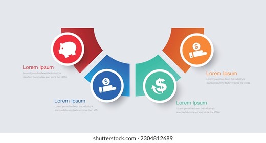Pricing table infographic.Infographic design with option or step .business  schedule presentation