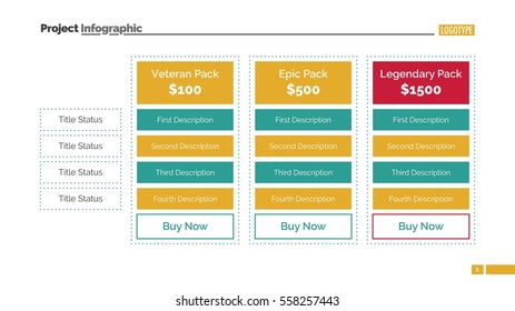 Pricing Table Slide