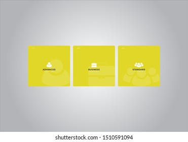 Pricing table  vector. order, box, button, list for web. price list. mobile.
