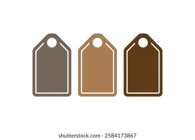pricing tag icon vector silhouette isolated in white background