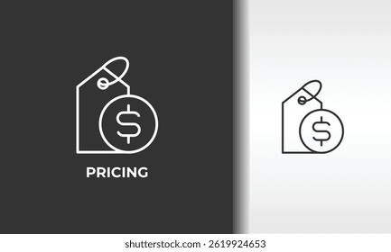 Ilustração De Símbolo Isolado De Vetor De Preços, Ícone Ou Sinal De Logotipo