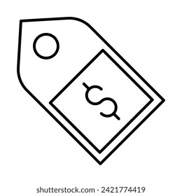 Pricing Vector Line Icon Design
