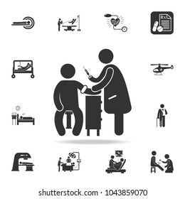 prick a patient illustration icon. Detailed set of medicine element Illustration. Premium quality graphic design. One of the collection icons for websites, web design, mobile app on white background