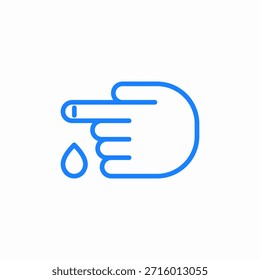 gestochener Finger, Symbol, Vektorsymbol