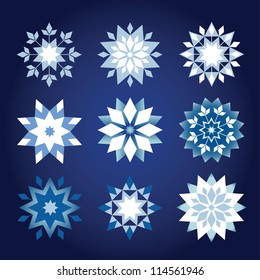 prickly Christmas snowflakes