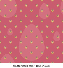 Prickly pear fruit texture seamless pattern