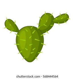 Prickly pear icon. Cartoon illustration of prickly pear vector icon for web