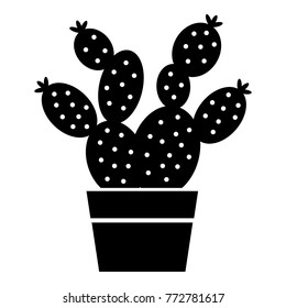 Prickly pear icon. Simple illustration of prickly pear vector icon for web