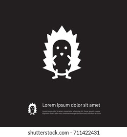 Prickly Vector Element Can Be Used For Spiny, Prickly, Hedgehog Design Concept.