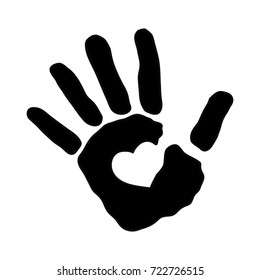 prictogram hand  vector illustration