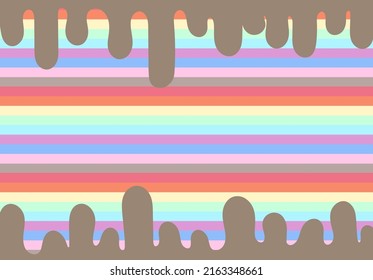 PRIDE 2022.Love is love and love is real because no gender.pastel background It includes red, orange, yellow, blue, green, purple, blue, brown and pink.