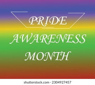 Pride Awareness Month Concept Illustration