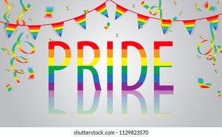 Pride background with the concept of sexual diversity,Vector,Illustration.