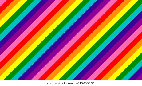Pride Background with Pride Flag Colors. Pride Month Abstract Background with Rainbow Stripes.