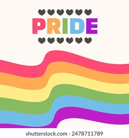 Pride background with flag. LGBTQ pride