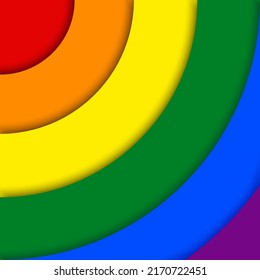 Stolzer Hintergrund. LGBT-Konzept. Realistische Stil, Vektorgrafik bunt. EPS10.