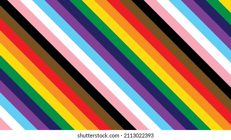 Pride Background With LGBTQ Pride Flag Colours. Rainbow Stripes Background In LGBT Gay Pride Wallpaper