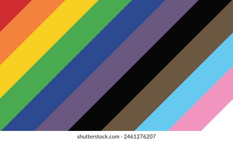 Pride Background with LGBTQ Pride Flag Colours. Rainbow Stripes Background in LGBT Gay Pride Wallpaper