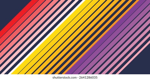 Pride Background with LGBTQ Inclusive Pride Flag Colours. Rainbow Stripes Wallpaper for LGBT Pride Month. Vector Illustration.