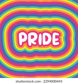 Pride Banner Text Lettering for Pride Month Celebration