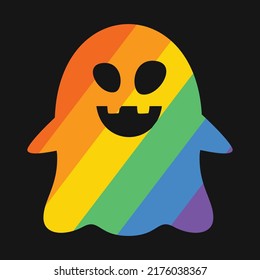 Pride Boo Halloween Vector T-shirt