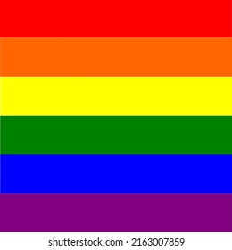 Pride color vector LGBT flag symbol.Pride Month celebrate.Rainbow square color.