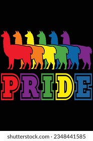 
Pride Colorful Llama eps cut file for cutting machine