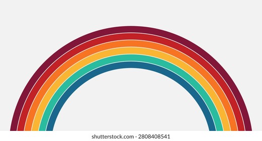 Pride concept background with umbrella and rainbow in LGBT flag colours, vector illustration