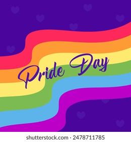 Pride day background with flag. LGBTQ pride