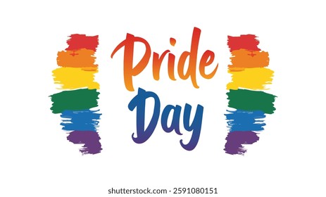 Pride Day Celebration – Colorful LGBTQ+ Rainbow Design

