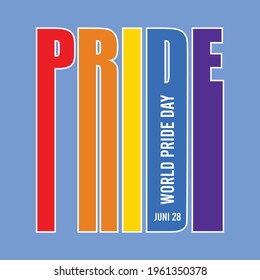 Pride day concept vector illustration