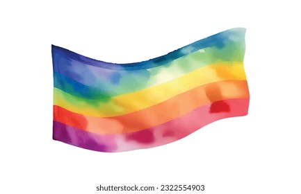 pride day flag, Free vector pride day flag watercolor