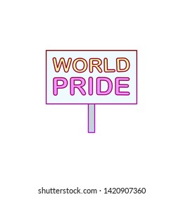 Pride day, sign icon. Element of color world pride day icon. Premium quality graphic design icon. Signs and symbols collection icon