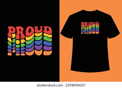 Prige Day Wavy tipografía retro diseño de camisetas vectorial diseño de camisetas diseño de camisetas diseño de camisetas