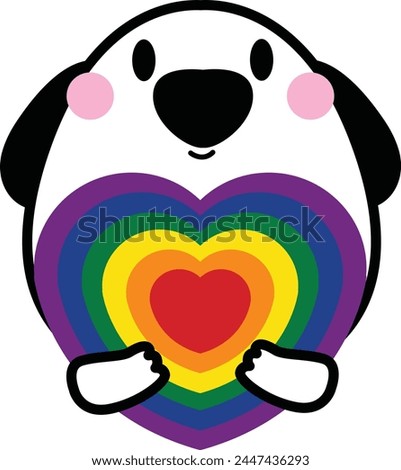 Pride dog clip art,
Rainbow flag celebration,
LGBTQ+ representation