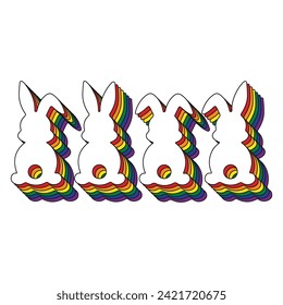 
Pride Easter Sunday Bunny T-Shirt Design