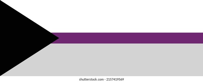 Pride Flag "DEMISEXUAL flag" . The symbol of rights of gender.