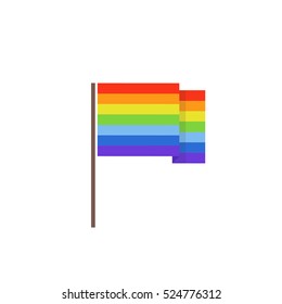 Pride Flag Icon Vector Illustration Stock Vector (Royalty Free ...