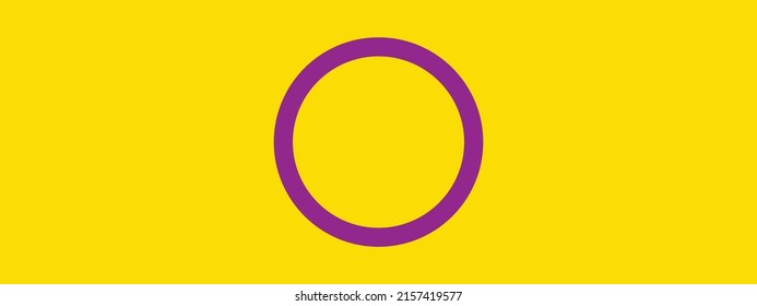 Pride Flag "INTERSEX flag" . The symbol of rights of gender.