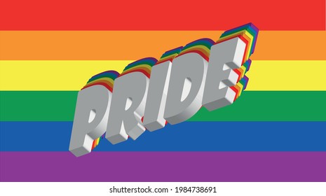 Pride Flag Lgtb Concept Vector Stock Vector (royalty Free) 1984738691 