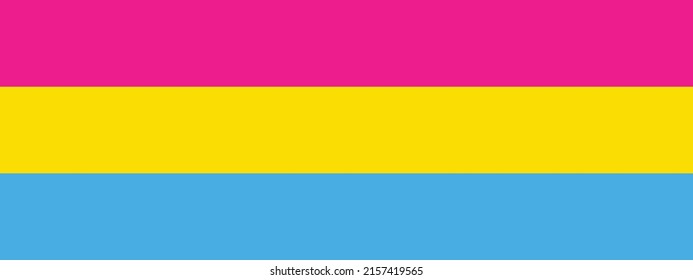 Pride Flag "PANSEXUAL flag" . The symbol of rights of gender.
