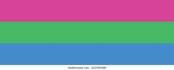 Pride Flag "POLYSEXUAL flag" . The symbol of rights of gender.