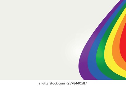 Pride flag. Rainbow background, LGBT banner, symbol of equality and tolerance. Editable image.