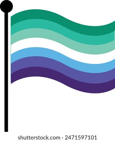 Banderas del orgullo. - Ilustración vectorial gay