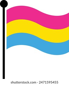 Pride Flags. - Pansexual vector illustration