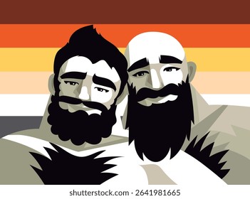 pride gay happy bear couple