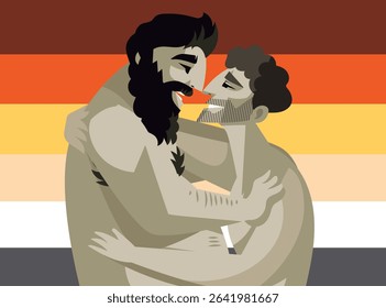 pride gay happy bear couple