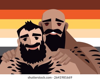pride gay happy bear couple